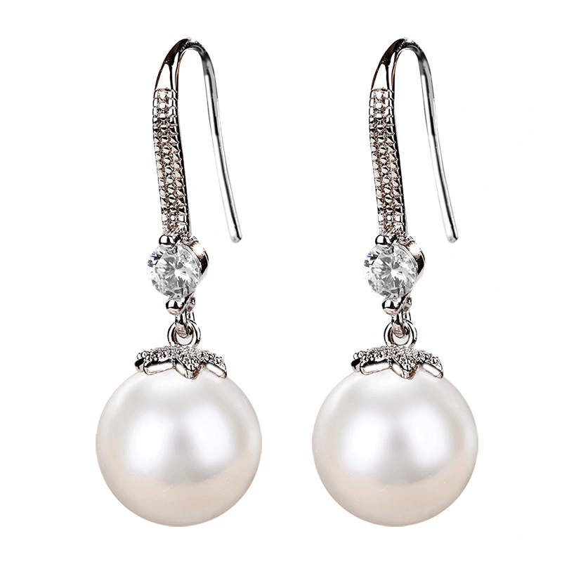 Korean temperament Internet celebrity hot imitation pearl earrings for women simple versatile earrings European and American earrings ear jewelry wholesale