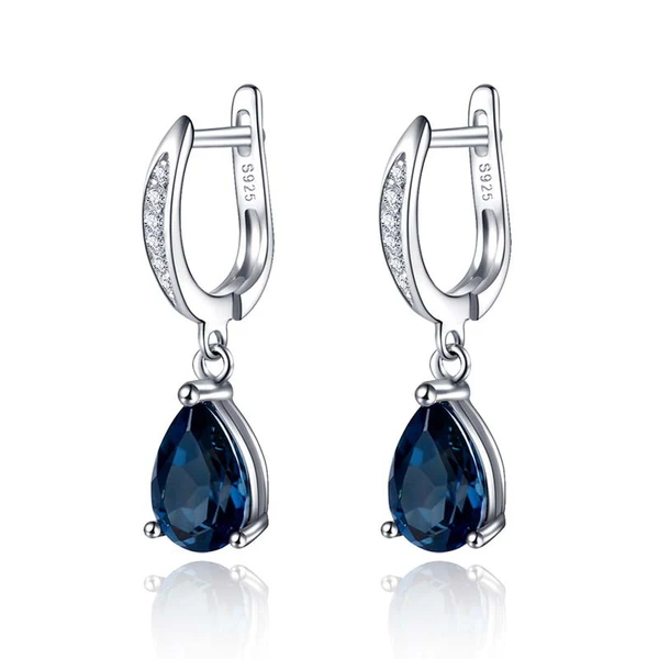 New exquisite and beautiful teardrop-shaped zircon earrings for women in Europe and America, wholesale jewelry