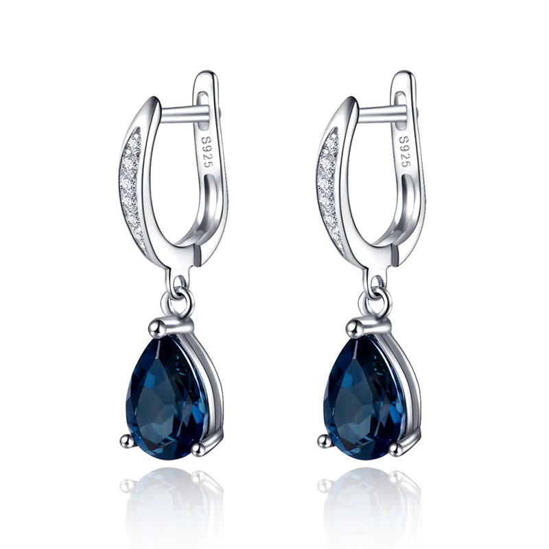New exquisite and beautiful teardrop-shaped zircon earrings for women in Europe and America, wholesale jewelry