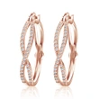  New style earrings European and American fashion micro-inlaid zircon ladies earrings all-match earrings wholesale