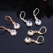   E-commerce recommends high-end atmospheric copper-plated zircon earrings, exquisite women's earrings jewelry wholesale