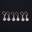   E-commerce recommends high-end atmospheric copper-plated zircon earrings, exquisite women's earrings jewelry wholesale