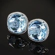 European and American hot selling fashion hollow square round diamond zircon earrings elegant ladies earrings ear jewelry wholesale
