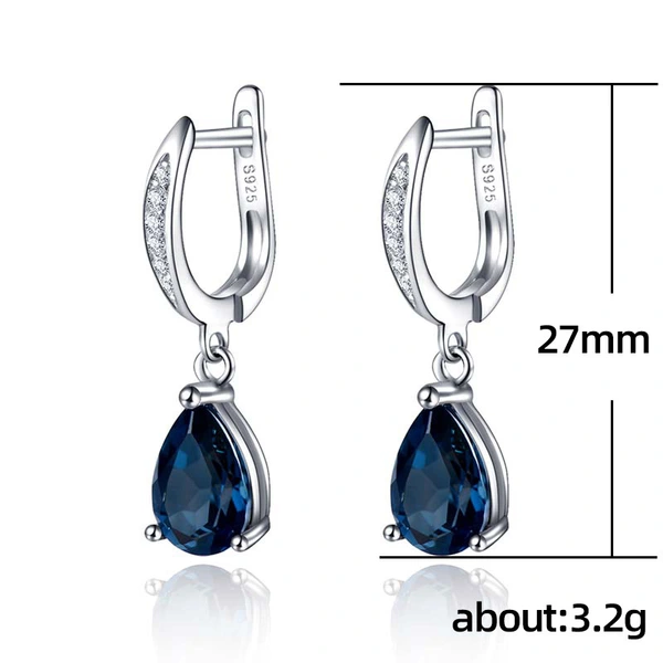 New exquisite and beautiful teardrop-shaped zircon earrings for women in Europe and America, wholesale jewelry