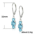  E-commerce recommends fashionable and exquisite zircon-inlaid women's earrings, shiny and multi-colored creative earrings