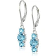   E-commerce recommends fashionable and exquisite zircon-inlaid women's earrings, shiny and multi-colored creative earrings