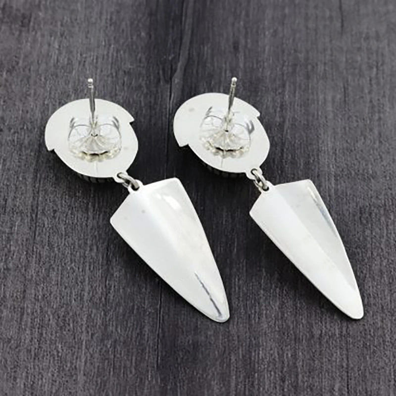   Hot selling women's retro imitation turquoise earrings, ethnic style personalized earrings, hot selling wholesale