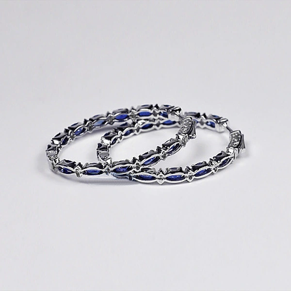 New style earrings European and American fashion copper inlaid zircon ladies large hoop earrings versatile earrings wholesale