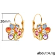 Hot selling fashion cute colorful epoxy flower earrings for ladies all-match online celebrity earrings wholesale