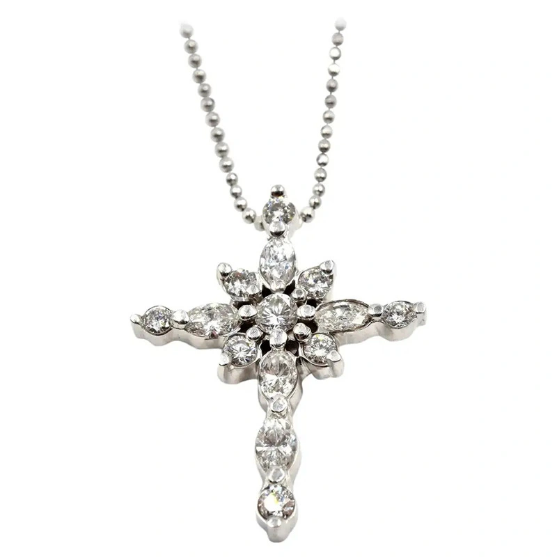 New creative design zircon inlaid women's pendant European and American necklace jewelry wholesale