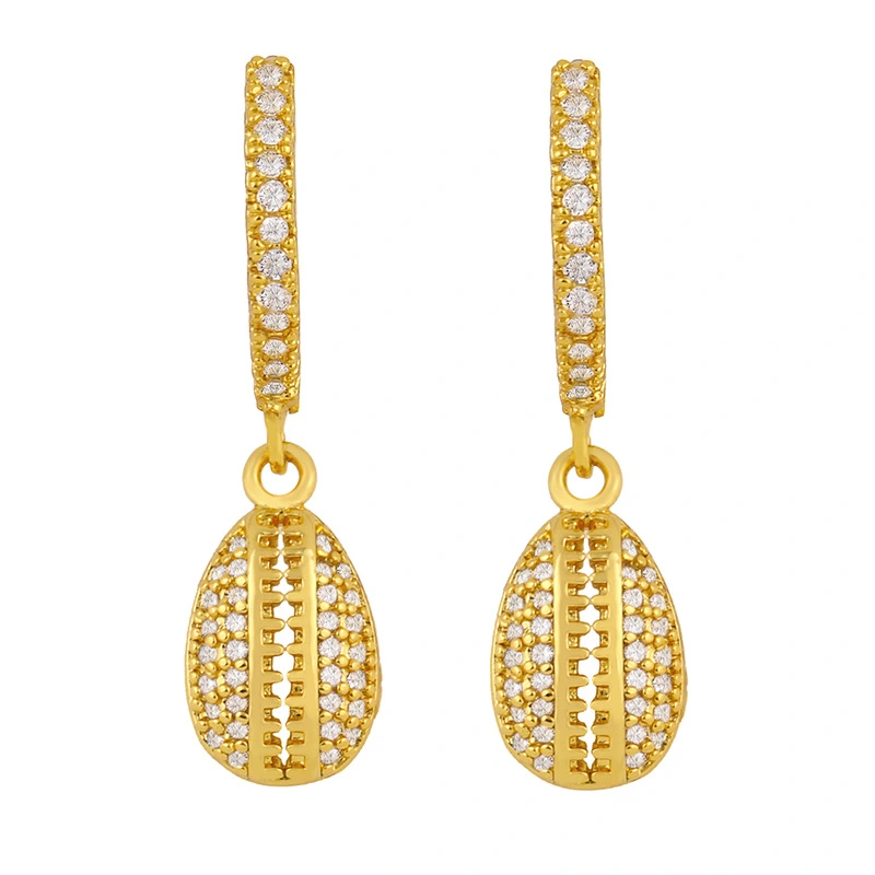 European and American earrings fashion new simple personality creative butterfly earrings shell earrings female diamond earrings eru64