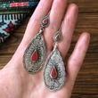   Jewelry hot sale retro style teardrop-shaped alloy women's earrings European and American earrings wholesale