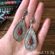   Jewelry hot sale retro style teardrop-shaped alloy women's earrings European and American earrings wholesale