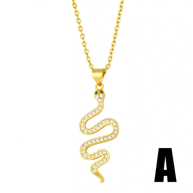 Clearance necklace simple European and American necklace female net red clavicle chain temperament personality snake pendant necklace nkr63