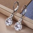   E-commerce recommends high-end atmospheric copper-plated zircon earrings, exquisite women's earrings jewelry wholesale