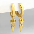 Clearance earrings European and American earrings women's versatile creative rivet conical earrings ear jewelry eru68