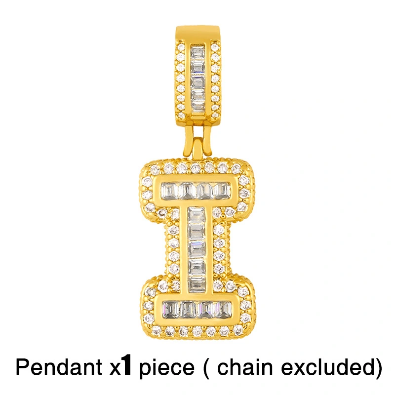 New accessories 26 English letters necklace hip hop Cuban chain European and American trend personality necklace nkr69