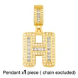New accessories 26 English letters necklace hip hop Cuban chain European and American trend personality necklace nkr69