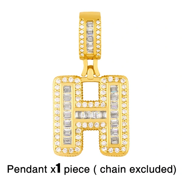 New accessories 26 English letters necklace hip hop Cuban chain European and American trend personality necklace nkr69