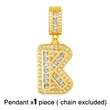 New accessories 26 English letters necklace hip hop Cuban chain European and American trend personality necklace nkr69