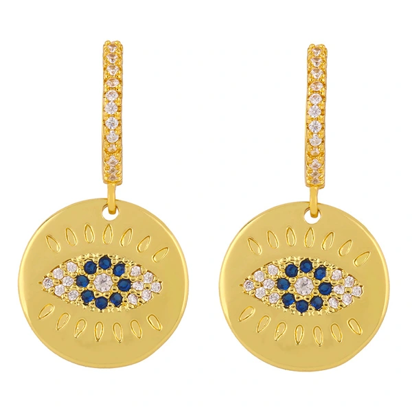 Clearance earrings2023 earrings women's European and American temperament sunflower earrings inlaid zircon earrings eru81