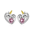 New creative unicorn earrings for women, all-match ear clips, wholesale