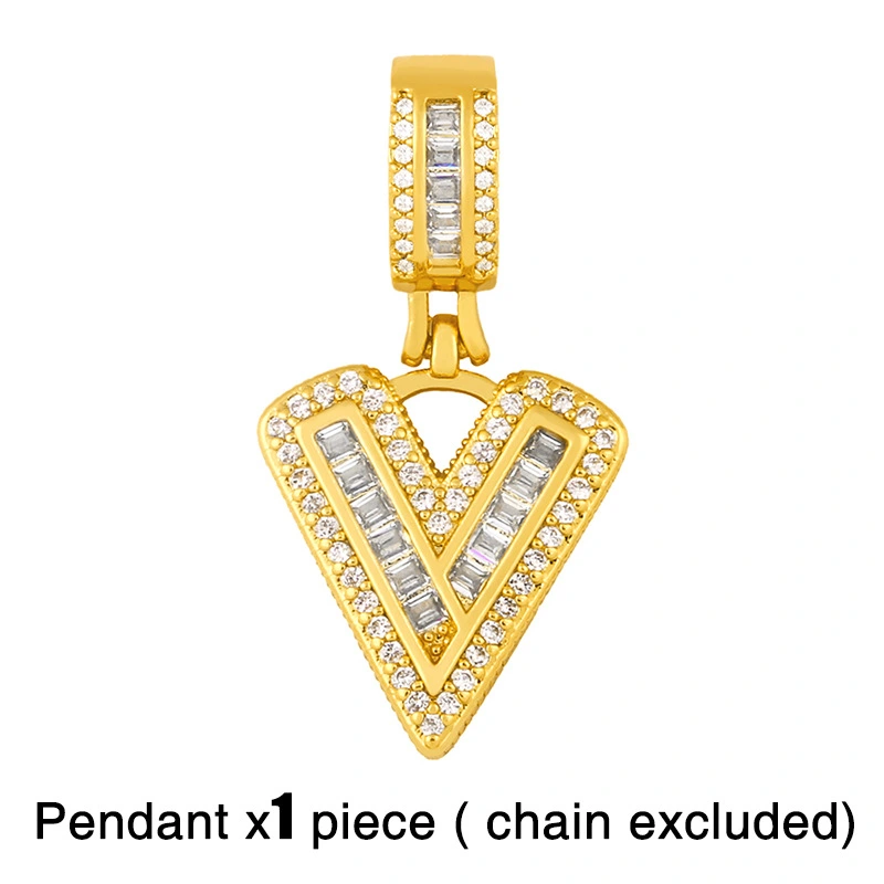 New accessories 26 English letters necklace hip hop Cuban chain European and American trend personality necklace nkr69