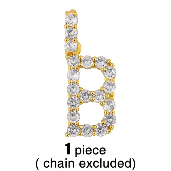 New accessories 26 English letters necklace European and American creative jewelry diamond letter necklace female nkr75