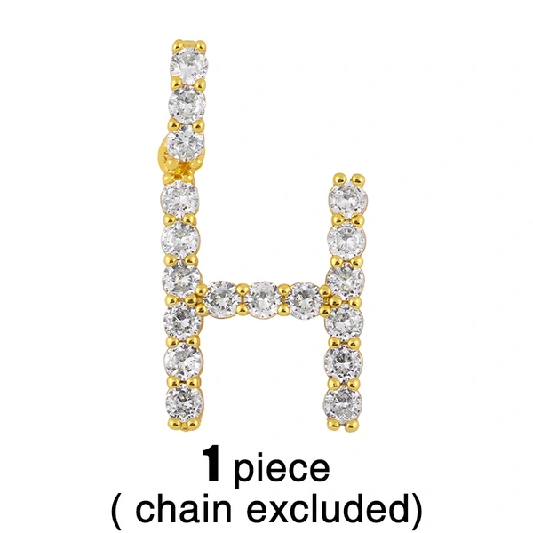 New accessories 26 English letters necklace European and American creative jewelry diamond letter necklace female nkr75