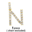 New accessories 26 English letters necklace European and American creative jewelry diamond letter necklace female nkr75