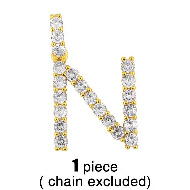 New accessories 26 English letters necklace European and American creative jewelry diamond letter necklace female nkr75