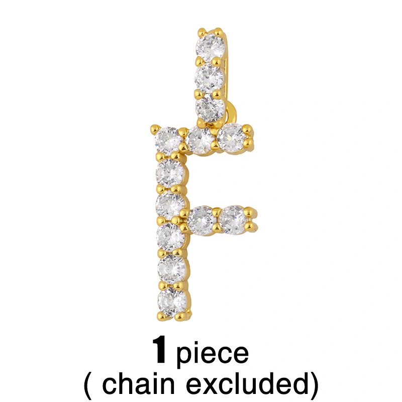 New accessories 26 English letters necklace European and American creative jewelry diamond letter necklace female nkr75