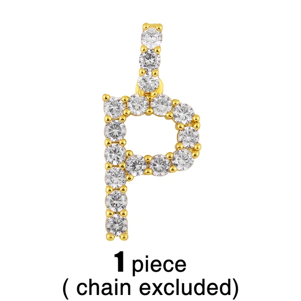 New accessories 26 English letters necklace European and American creative jewelry diamond letter necklace female nkr75