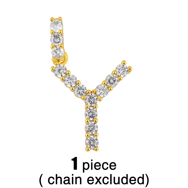 New accessories 26 English letters necklace European and American creative jewelry diamond letter necklace female nkr75