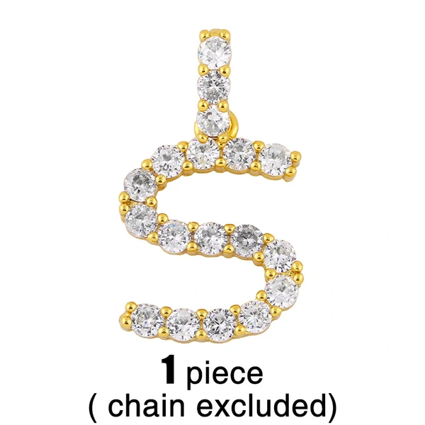 New accessories 26 English letters necklace European and American creative jewelry diamond letter necklace female nkr75