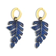Clearance European and American temperament cold style leaf earrings female personality diamond earrings niche design earrings eru96