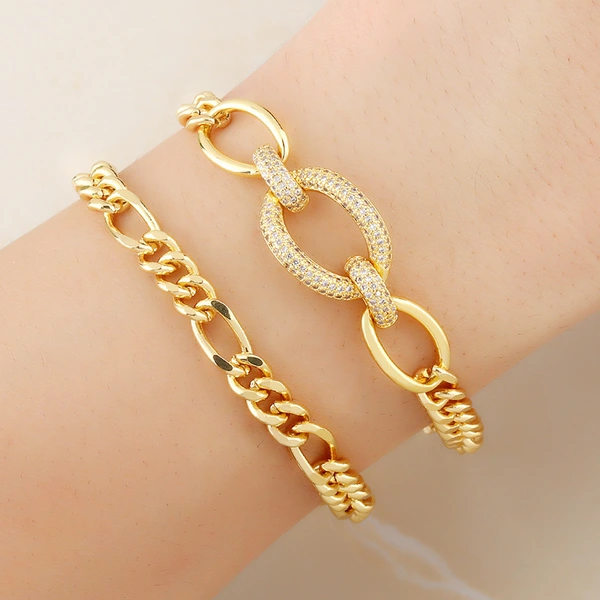 Thick chain necklace clavicle necklace female European and American cool style necklace simple personality net celebrity geometric necklace nks08