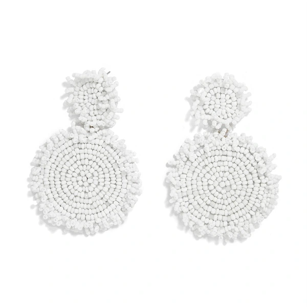 Fashion street style celebrity bohemian style earrings tassel exaggerated large earrings braided bead earrings ern82