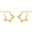 Clearance European and American five-pointed star earrings minimalist cold style metal love heart earrings female personality earrings erv11