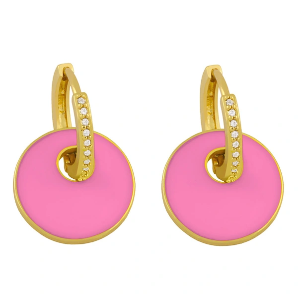 Clearance earrings European and American personality geometric round earrings female INS style niche design earrings female erv16