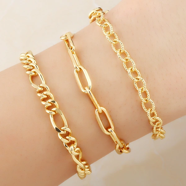 Clearance bracelet European and American Internet celebrity lock bracelet female niche design original Cuban chain hand jewelry brc59