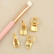 Clearance European and American new jewelry geometric popular personality earrings women's small lock-shaped smooth earrings erv22