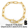 Clearance bracelet European and American Internet celebrity lock bracelet female niche design original Cuban chain hand jewelry brc59