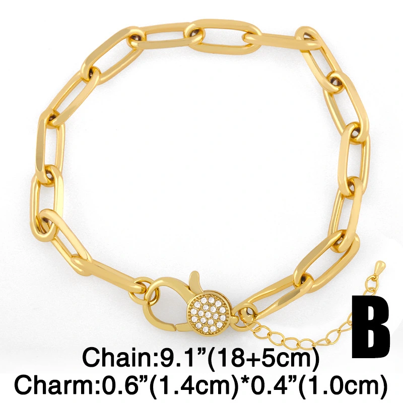 Clearance bracelet European and American Internet celebrity lock bracelet female niche design original Cuban chain hand jewelry brc59