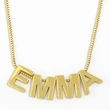 Jewelry 26 English letters necklace personality simple glossy letter pendant clavicle chain female nks17