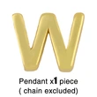 Jewelry 26 English letters necklace personality simple glossy letter pendant clavicle chain female nks17