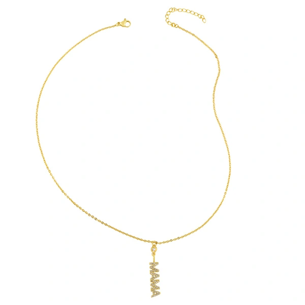 Clearance 2023 Personalized Internet celebrity jewelry English angel letter pendant necklace inlaid with zircon OMG necklace nks33