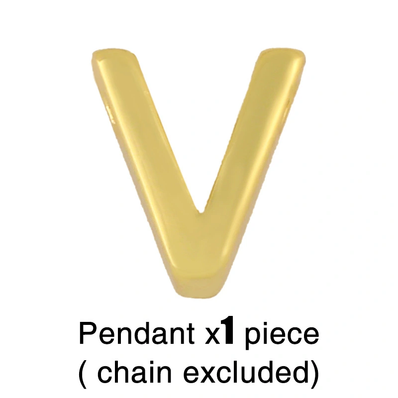 Jewelry 26 English letters necklace personality simple glossy letter pendant clavicle chain female nks17