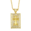 Clearance European and American clavicle chain cross Virgin Mary pendant necklace creative iron necklace nks35