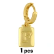 earring creative European and American temperament earrings simple square glossy letter earrings 26 letter earrings erv25
